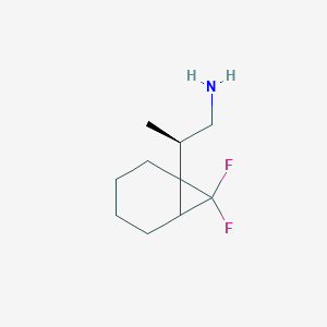 molecular formula C10H17F2N B2748051 (2R)-2-(7,7-Difluoro-1-bicyclo[4.1.0]heptanyl)propan-1-amine CAS No. 2248215-47-4