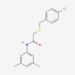 molecular formula C17H18ClNOS B2748057 2-(4-氯苄基硫代)-N-(3,5-二甲基苯基)乙酰胺 CAS No. 329079-48-3