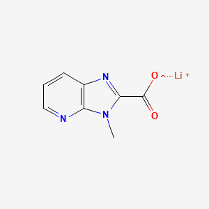 molecular formula C8H6LiN3O2 B2748059 锂-3-甲基-3H-咪唑并[4,5-b]吡啶-2-甲酸酯 CAS No. 2197052-88-1