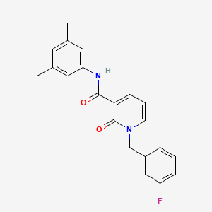 molecular formula C21H19FN2O2 B2748069 N-(3,5-二甲基苯基)-1-(3-氟苄基)-2-氧代-1,2-二氢吡啶-3-甲酰胺 CAS No. 899753-92-5