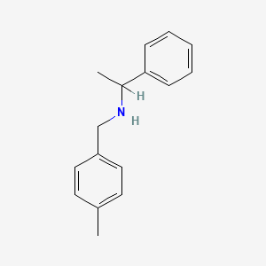 molecular formula C16H19N B2748088 (4-甲基苄基)(1-苯乙基)胺 CAS No. 202199-08-4