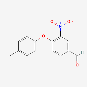 molecular formula C14H11NO4 B2748122 4-(4-甲基苯氧基)-3-硝基苯甲醛 CAS No. 750641-06-6