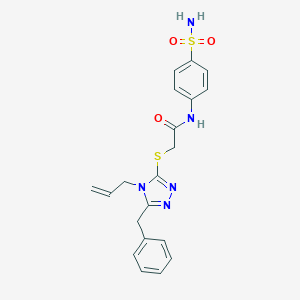 2-{[5-benzyl-4-(prop-2-en-1-yl)-4H-1,2,4-triazol-3-yl]sulfanyl}-N-(4-sulfamoylphenyl)acetamide