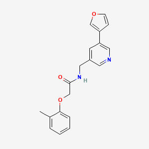 N-((5-(furan-3-yl)pyridin-3-yl)methyl)-2-(o-tolyloxy)acetamide