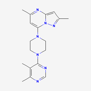 7-[4-(5,6-Dimethylpyrimidin-4-yl)piperazin-1-yl]-2,5-dimethylpyrazolo[1,5-a]pyrimidine