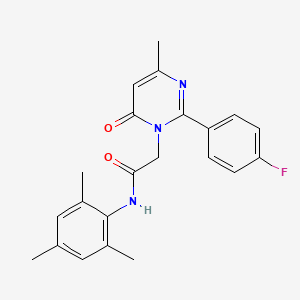 2-[2-(4-fluorophenyl)-4-methyl-6-oxopyrimidin-1(6H)-yl]-N-mesitylacetamide