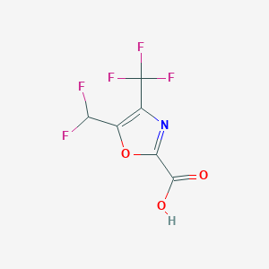 5-(Difluoromethyl)-4-(trifluoromethyl)-1,3-oxazole-2-carboxylic acid
