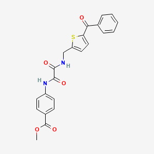 Methyl 4-(2-(((5-benzoylthiophen-2-yl)methyl)amino)-2-oxoacetamido)benzoate