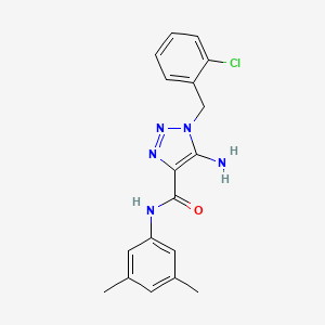 molecular formula C18H18ClN5O B2748167 5-氨基-1-(2-氯苯甲基)-N-(3,5-二甲基苯基)-1H-1,2,3-三唑-4-甲酰胺 CAS No. 899974-00-6