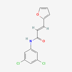 molecular formula C13H9Cl2NO2 B2748174 N-(3,5-dichlorophenyl)-3-(2-furyl)acrylamide CAS No. 400823-28-1