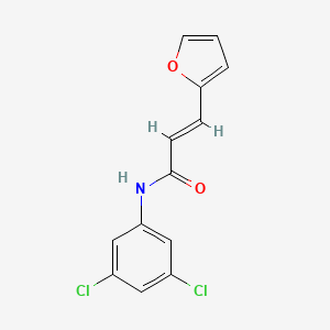 molecular formula C13H9Cl2NO2 B2748174 N-(3,5-二氯苯基)-3-(2-呋喃基)丙烯酰胺 CAS No. 400823-28-1