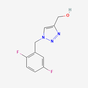 molecular formula C10H9F2N3O B2748178 (1-(2,5-Difluorobenzyl)-1H-1,2,3-triazol-4-yl)methanol CAS No. 1247690-54-5