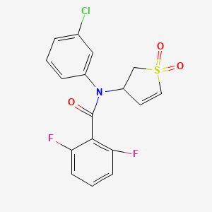 N-(3-chlorophenyl)-N-(1,1-dioxido-2,3-dihydrothien-3-yl)-2,6-difluorobenzamide
