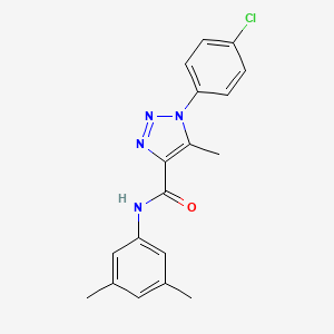 1-(4-chlorophenyl)-N-(3,5-dimethylphenyl)-5-methyl-1H-1,2,3-triazole-4-carboxamide