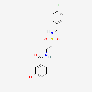 N-(2-(N-(4-chlorobenzyl)sulfamoyl)ethyl)-3-methoxybenzamide