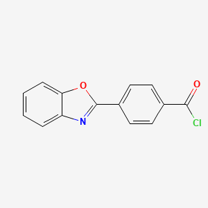 molecular formula C14H8ClNO2 B2748234 4-(1,3-Benzoxazol-2-YL)benzoyl chloride CAS No. 6661-03-6