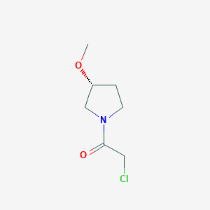 molecular formula C7H12ClNO2 B2748239 (R)-2-Chloro-1-(3-methoxypyrrolidin-1-yl)ethanone CAS No. 1354000-92-2