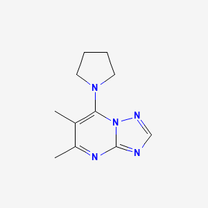 5,6-Dimethyl-7-(1-pyrrolidinyl)[1,2,4]triazolo[1,5-a]pyrimidine