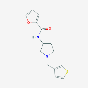 N-{1-[(thiophen-3-yl)methyl]pyrrolidin-3-yl}furan-2-carboxamide