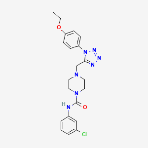 N-(3-chlorophenyl)-4-((1-(4-ethoxyphenyl)-1H-tetrazol-5-yl)methyl)piperazine-1-carboxamide
