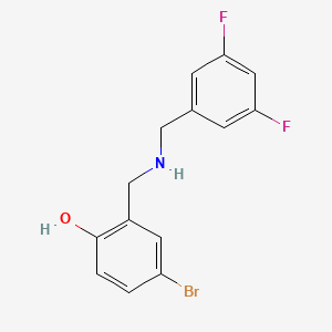 4-Bromo-2-{[(3,5-difluorobenzyl)amino]methyl}phenol