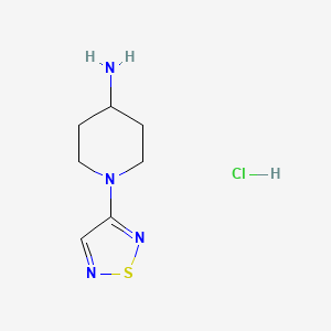 molecular formula C7H13ClN4S B2748308 1-(1,2,5-Thiadiazol-3-yl)piperidin-4-amine hydrochloride CAS No. 2034153-47-2
