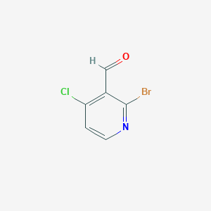 molecular formula C6H3BrClNO B2748321 2-溴-4-氯烟醛 CAS No. 1289197-78-9