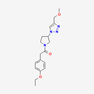 2-(4-ethoxyphenyl)-1-{3-[4-(methoxymethyl)-1H-1,2,3-triazol-1-yl]pyrrolidin-1-yl}ethan-1-one