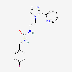 1-(4-fluorobenzyl)-3-(2-(2-(pyridin-2-yl)-1H-imidazol-1-yl)ethyl)urea
