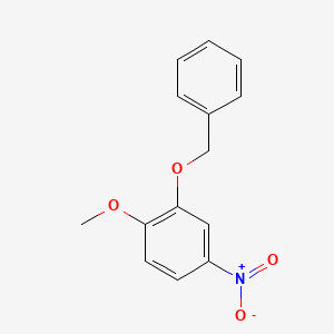 molecular formula C14H13NO4 B2748344 2-(Benzyloxy)-1-methoxy-4-nitrobenzene CAS No. 75167-86-1