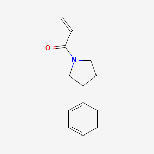 molecular formula C13H15NO B2748348 1-(3-苯基吡咯烷-1-基)丙-2-烯-1-酮 CAS No. 1248446-21-0