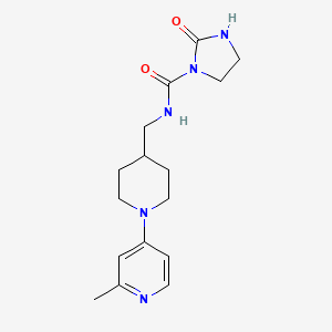 N-((1-(2-methylpyridin-4-yl)piperidin-4-yl)methyl)-2-oxoimidazolidine-1-carboxamide