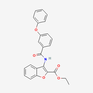 Ethyl 3-(3-phenoxybenzamido)benzofuran-2-carboxylate