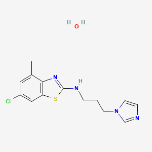 6-chloro-N-[3-(1H-imidazol-1-yl)propyl]-4-methyl-1,3-benzothiazol-2-amine hydrate