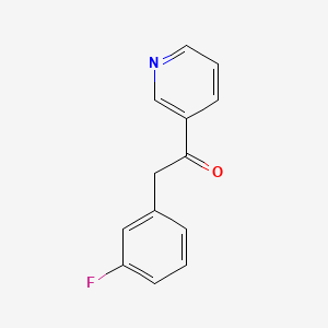 molecular formula C13H10FNO B2748376 2-(3-Fluoro-phenyl)-1-pyridin-3-yl-ethanone CAS No. 958033-39-1