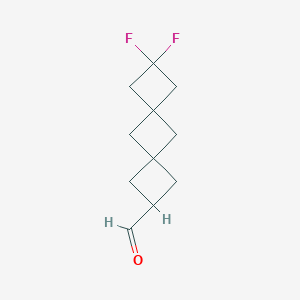 8,8-Difluorodispiro[3.1.36.14]decane-2-carbaldehyde