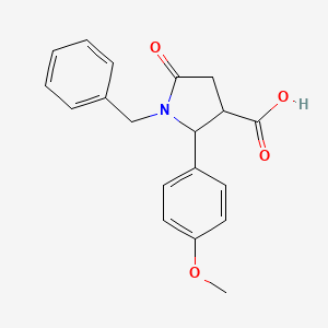 1-Benzyl-2-(4-methoxyphenyl)-5-oxopyrrolidine-3-carboxylic acid