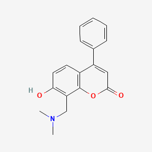 8-[(dimethylamino)methyl]-7-hydroxy-4-phenyl-2H-chromen-2-one