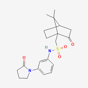 1-(7,7-dimethyl-2-oxobicyclo[2.2.1]heptan-1-yl)-N-(3-(2-oxopyrrolidin-1-yl)phenyl)methanesulfonamide