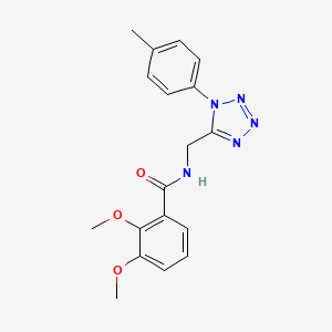 molecular formula C18H19N5O3 B2748425 2,3-二甲氧基-N-((1-(对甲苯)-1H-四唑-5-基)甲基)苯甲酰胺 CAS No. 921165-69-7