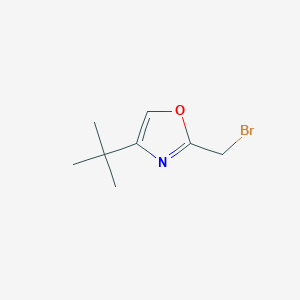 molecular formula C8H12BrNO B2748426 2-(溴甲基)-4-(叔丁基)噁唑烯 CAS No. 2126162-62-5