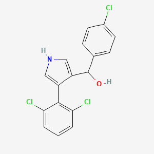 molecular formula C17H12Cl3NO B2748437 (4-氯苯基)[4-(2,6-二氯苯基)-1H-吡咯-3-基]甲醇 CAS No. 338413-76-6