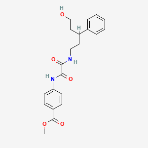 Methyl 4-(2-((5-hydroxy-3-phenylpentyl)amino)-2-oxoacetamido)benzoate