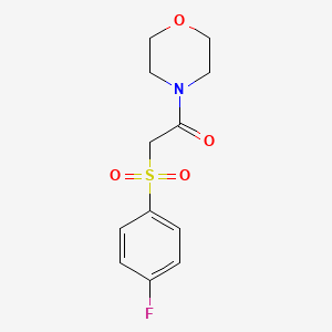 2-[(4-Fluorophenyl)sulfonyl]-1-morpholino-1-ethanone
