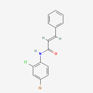 molecular formula C15H11BrClNO B2748456 N-(4-bromo-2-chlorophenyl)-3-phenylprop-2-enamide CAS No. 892722-20-2