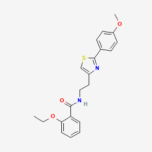 molecular formula C21H22N2O3S B2748457 2-乙氧基-N-(2-(2-(4-甲氧基苯基)噻唑-4-基)乙基)苯甲酰胺 CAS No. 863556-02-9