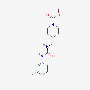 molecular formula C17H25N3O3 B2748461 Methyl 4-((3-(3,4-dimethylphenyl)ureido)methyl)piperidine-1-carboxylate CAS No. 1235003-98-1