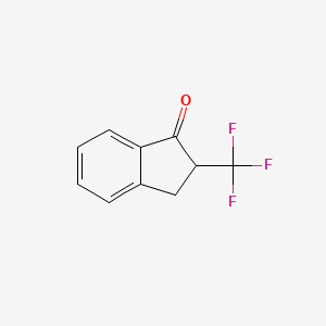 molecular formula C10H7F3O B2748463 2-(Trifluoromethyl)-2,3-dihydroinden-1-one CAS No. 157364-39-1