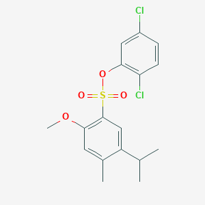 2,5-Dichlorophenyl 2-methoxy-4-methyl-5-(propan-2-yl)benzene-1-sulfonate