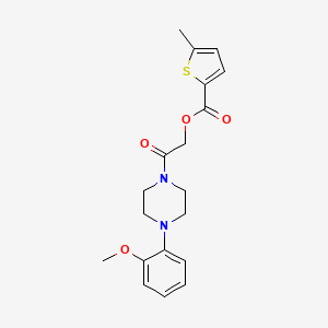 [2-[4-(2-Methoxyphenyl)piperazin-1-yl]-2-oxoethyl] 5-methylthiophene-2-carboxylate